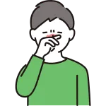 Man Rubbing His Nose SVG Icon